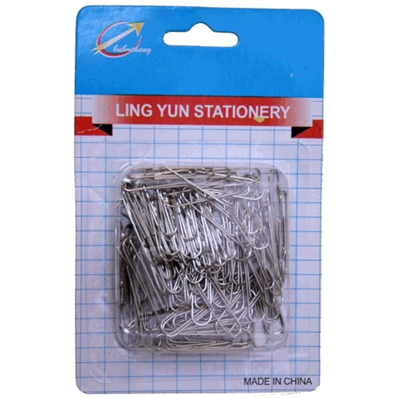 Clips Acero 33mm Blister de 100 pcs - LOTE DE 1000 UNIDADES