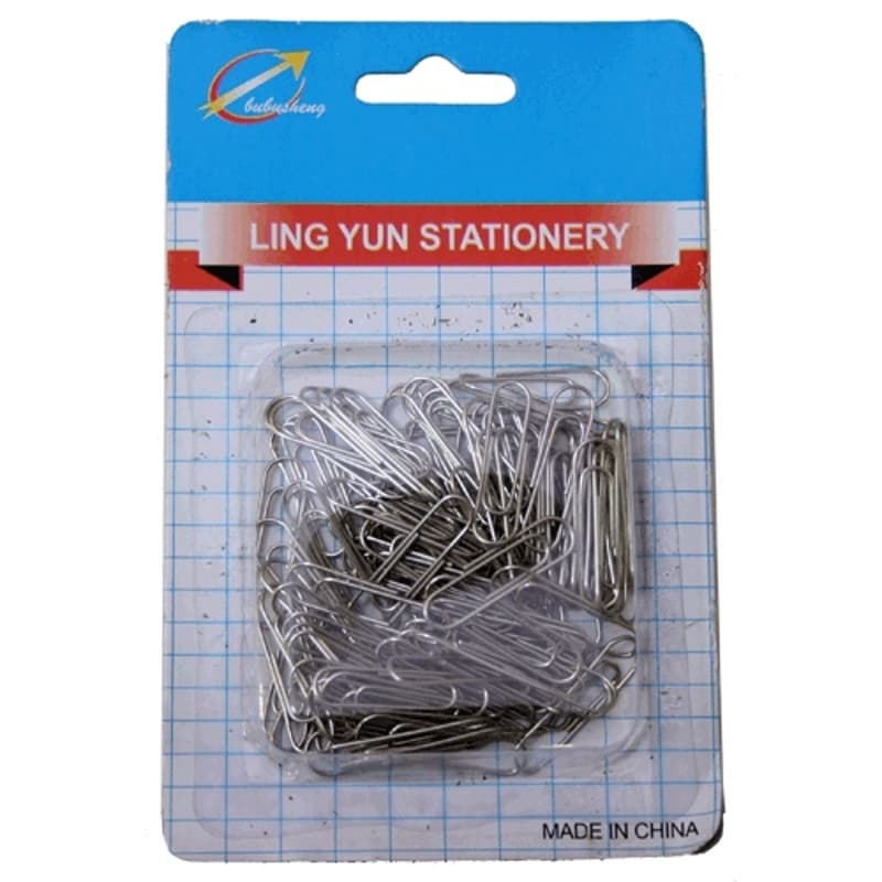 Clips Acero 25mm Blister de 100pcs - LOTE DE 1000 UNIDADES